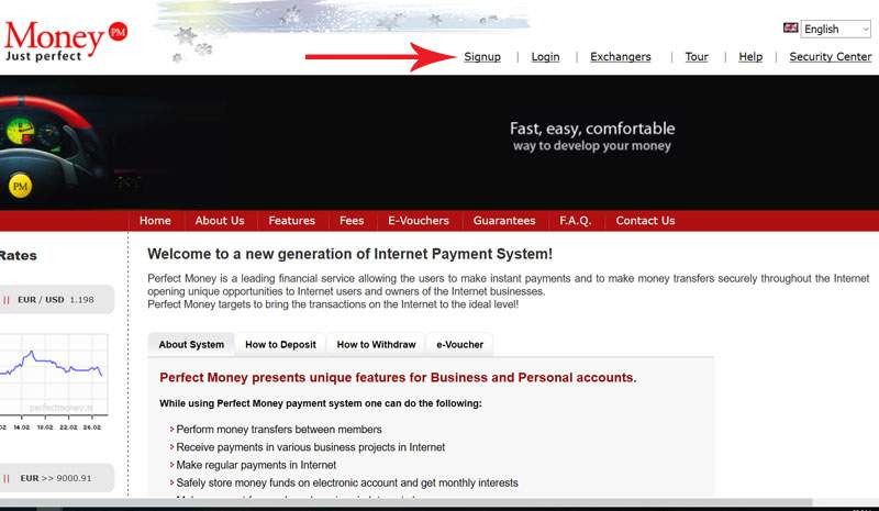 آموزش ساخت حساب پرفکت مانی + مراحل تصویری